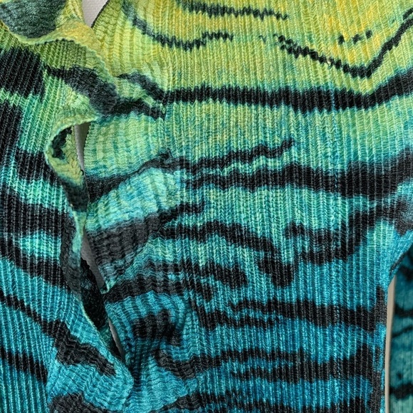 NWOT Caeliann Cardigan Sweater Boho Open Front Women Animal Print Size Small - Picture 3 of 8